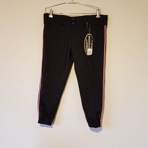 Easton Women's Large Pro Pipepant Black/Pink WM PRO PIPANT BKPK - New